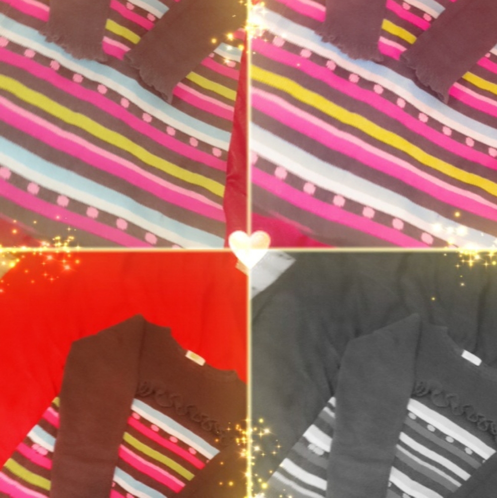 Striped girls sweater dress size 10/12